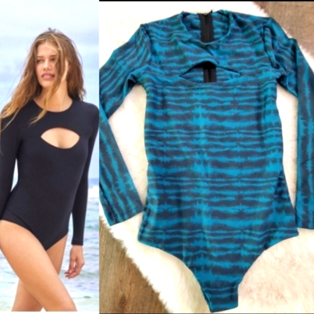 Mikoh Lunar Rashguard One Piece Swimsuit